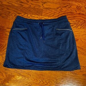 Tangerine | Navy Skort with Zip Pockets